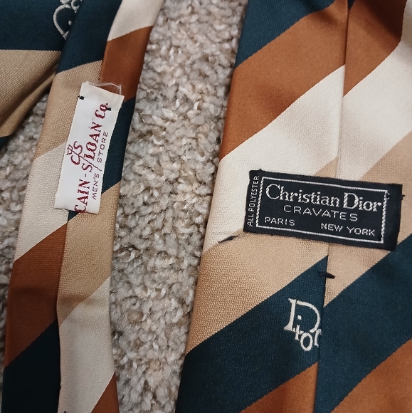 Christian Dior Striped Tie - Picture 4 of 6